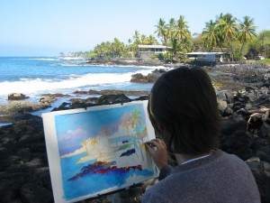 Painting on Location in Hawaii