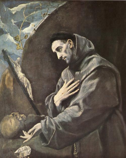 El Greco - St Francis In Meditation (1585-1590)