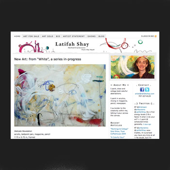 Latifah Shay Website Homepage